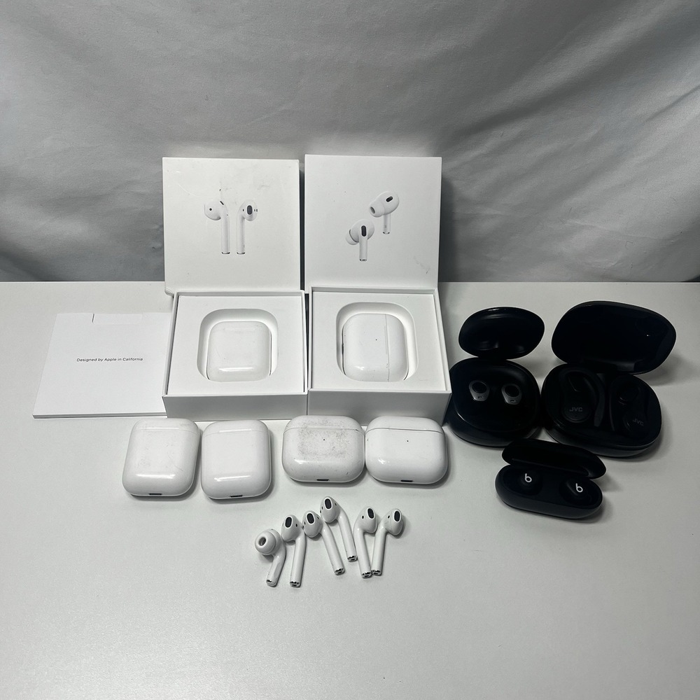 MIXED LOT - Wireless Earbuds Cases Apple Airpods Beats JVC Mpow Headphones Work